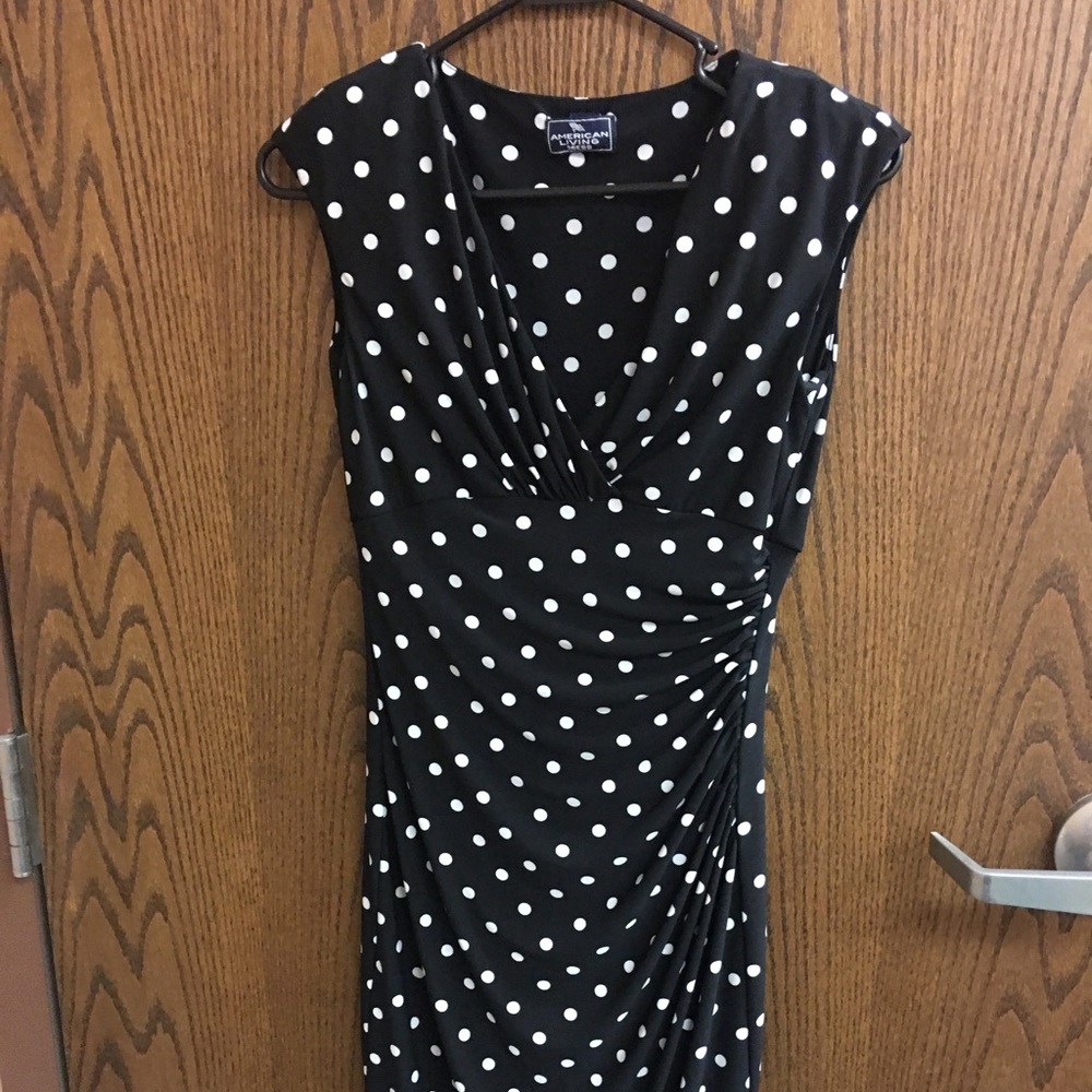 Women’s B&W polka dot dress SIZE 2